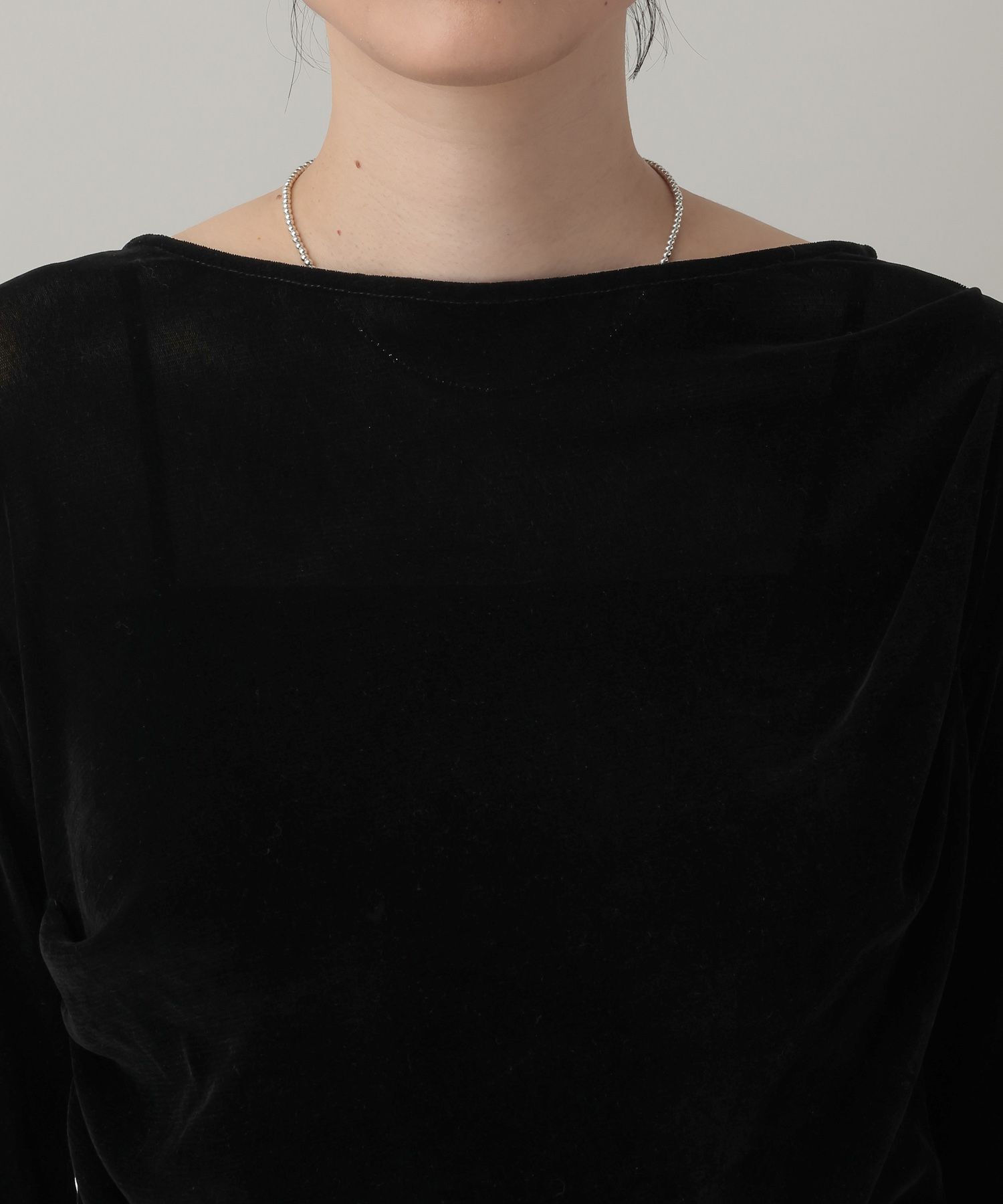 A part by 「 ドレープベロアプルオーバー_長袖」|Tシャツ・カットソー|