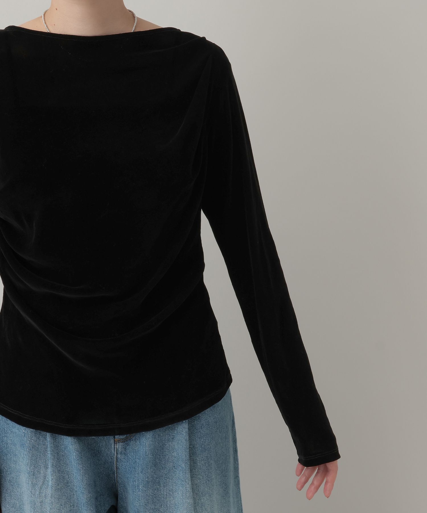 A part by 「 ドレープベロアプルオーバー_長袖」|Tシャツ・カットソー|
