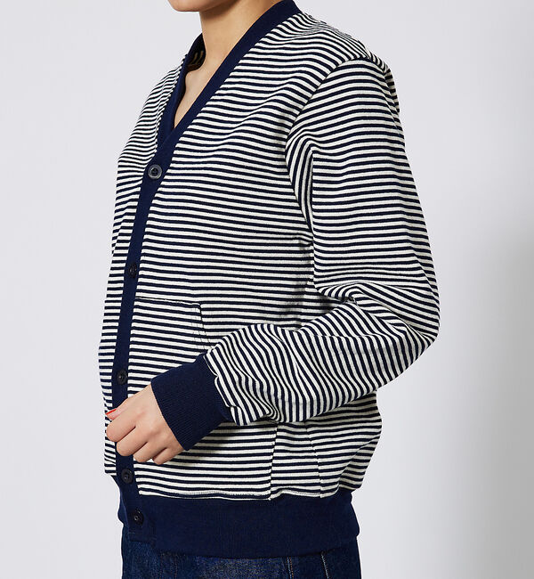 ABAHOUSE「【BARBARIAN / バーバリアン】TIGER&4CRS STRIPESヘビ」|カーディガン|