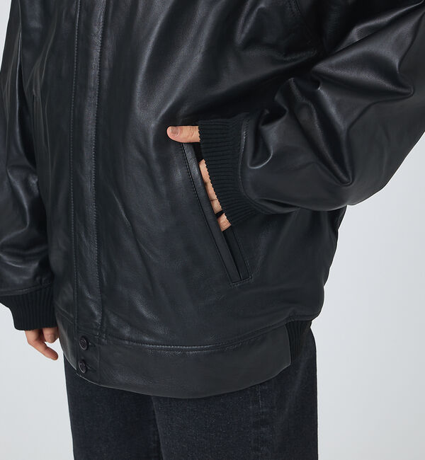 ABAHOUSE「【TOWNCRAFT/タウンクラフト】Leather Derby Jacket」|ブルゾン・スタジャン|