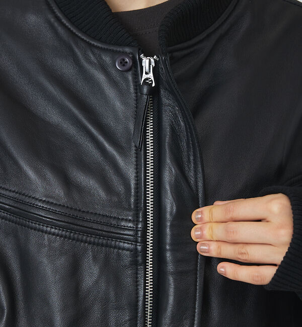 ABAHOUSE「【TOWNCRAFT/タウンクラフト】Leather Derby Jacket」|ブルゾン・スタジャン|