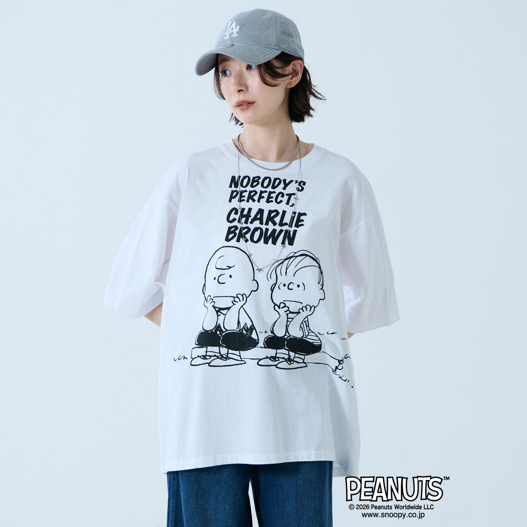 Rouge vif「【JOHNBULL/ジョンブル】PEANUTS プリントTシャツ / スヌーピー」|Tシャツ・カットソー|