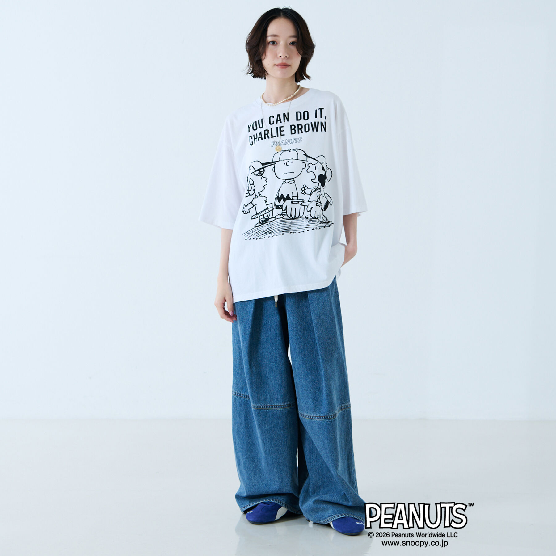 Rouge vif「【JOHNBULL/ジョンブル】PEANUTS プリントTシャツ / スヌーピー」|Tシャツ・カットソー|
