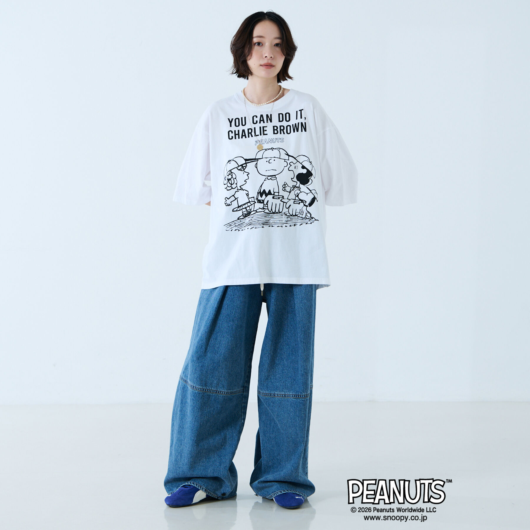 Rouge vif「【JOHNBULL/ジョンブル】PEANUTS プリントTシャツ / スヌーピー」|Tシャツ・カットソー|