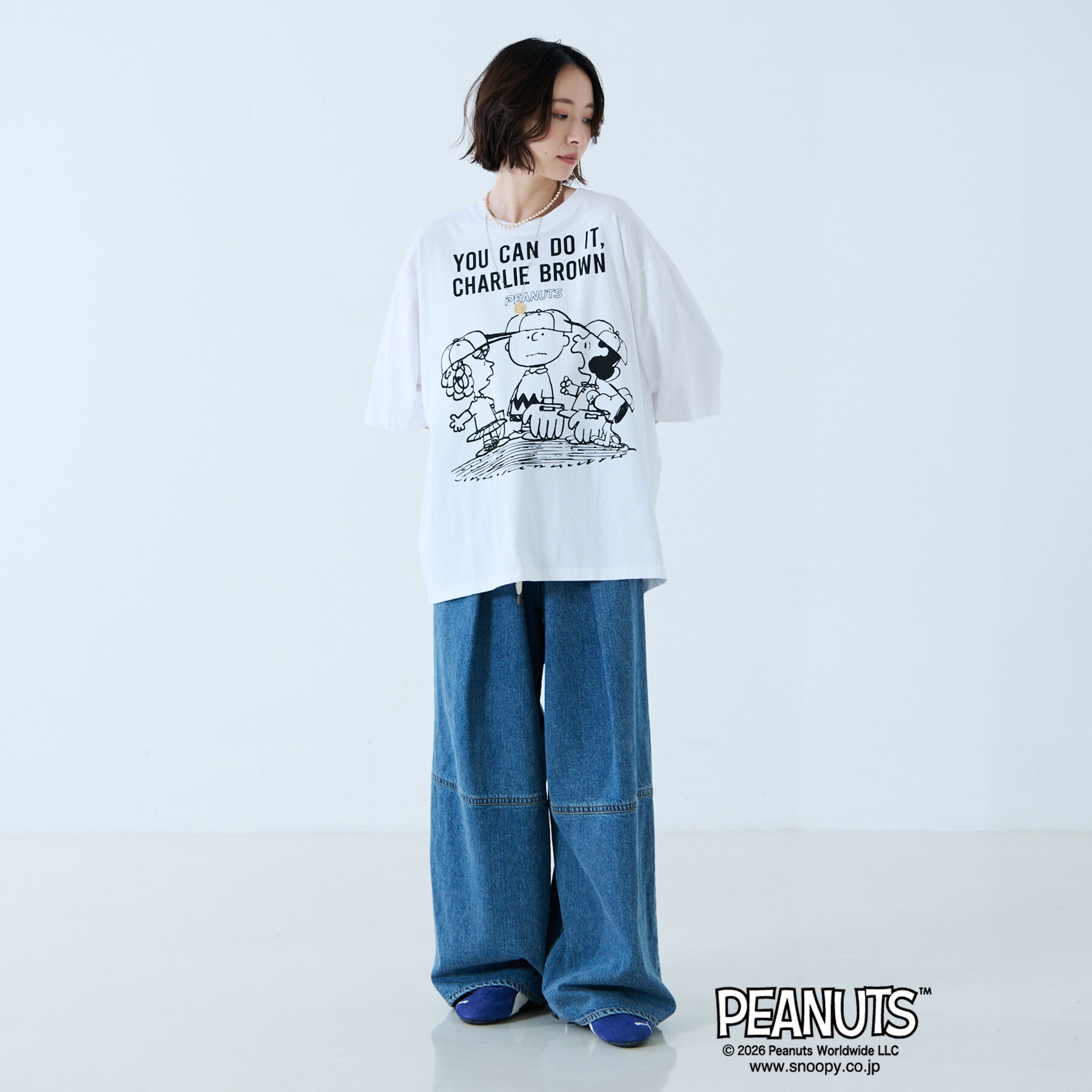 Rouge vif「【JOHNBULL/ジョンブル】PEANUTS プリントTシャツ / スヌーピー」|Tシャツ・カットソー|