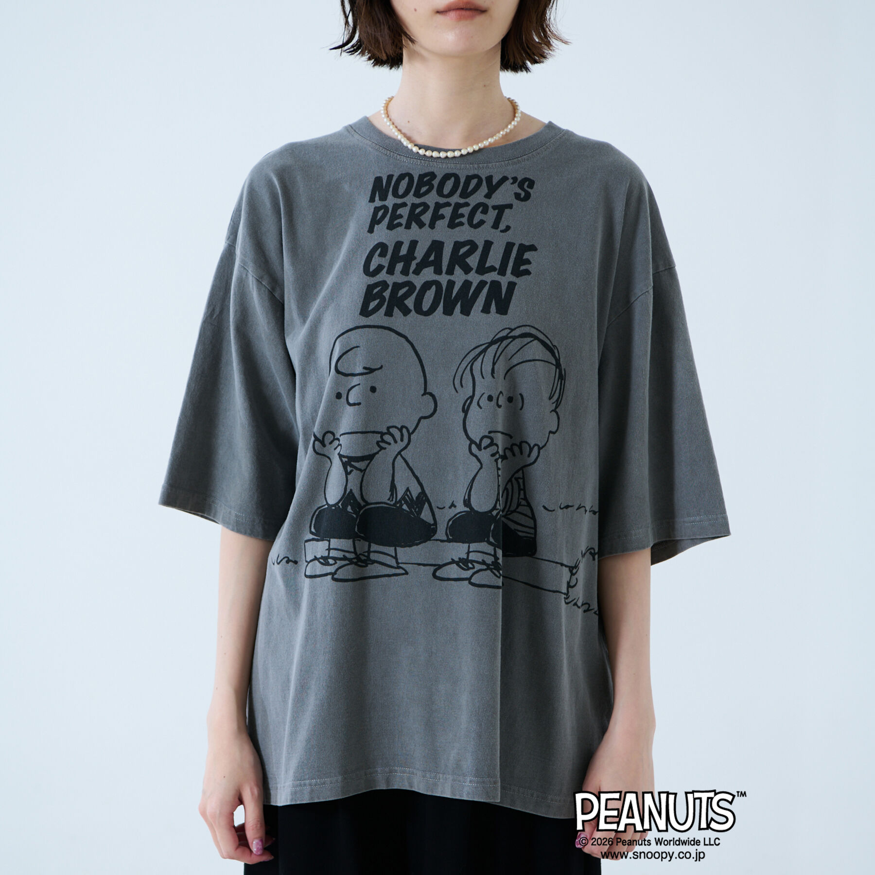 Rouge vif「【JOHNBULL/ジョンブル】PEANUTS プリントTシャツ / スヌーピー」|Tシャツ・カットソー|