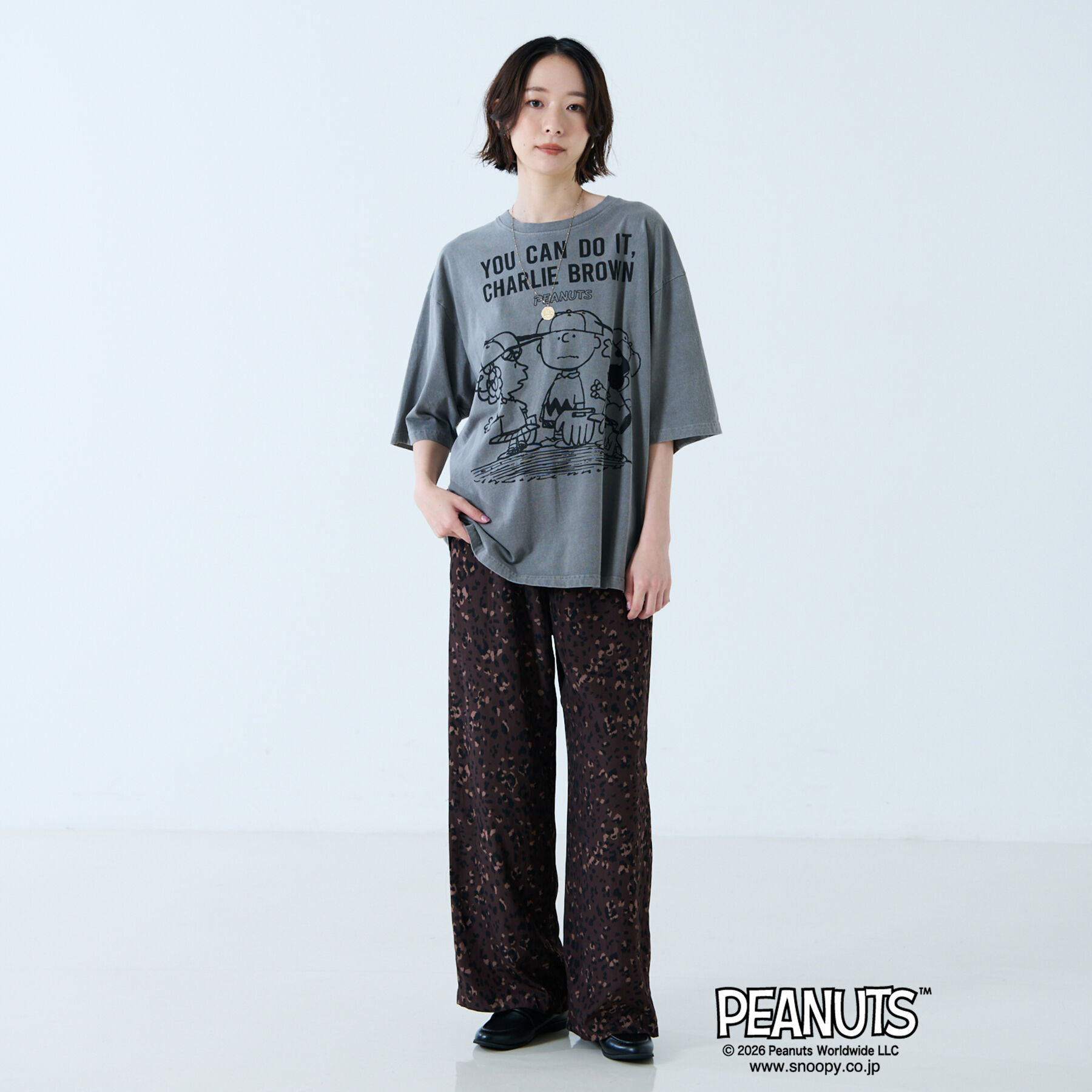 Rouge vif「【JOHNBULL/ジョンブル】PEANUTS プリントTシャツ / スヌーピー」|Tシャツ・カットソー|