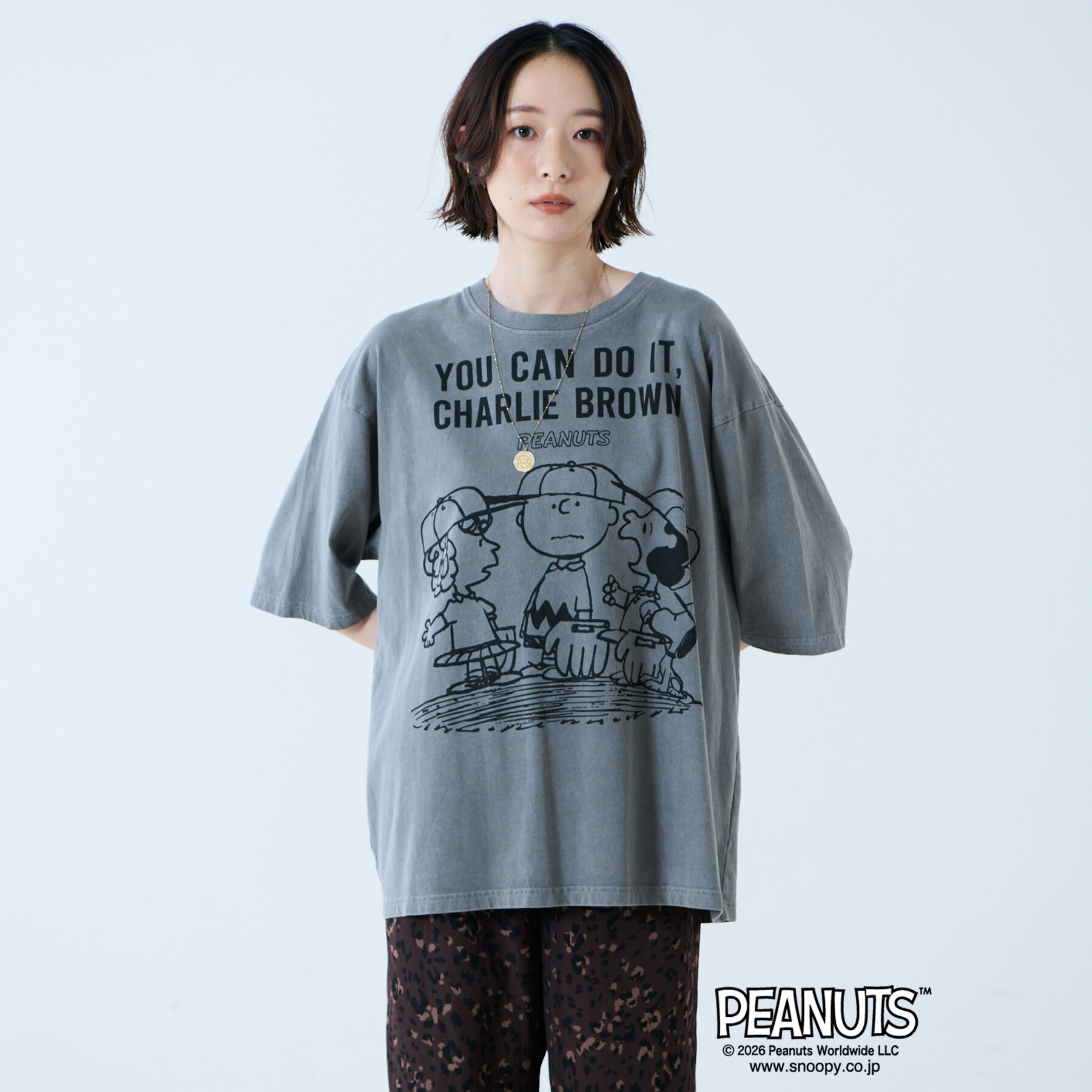 Rouge vif「【JOHNBULL/ジョンブル】PEANUTS プリントTシャツ / スヌーピー」|Tシャツ・カットソー|