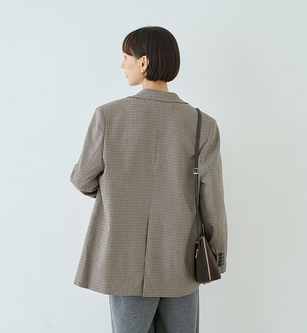 Rouge vif「ウール混ストレッチツイルシングルテーラージャケット」|テーラードジャケット|