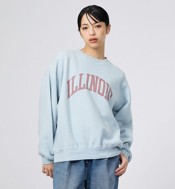 Rouge vif「【REMI RELIEF/レミレリーフ】SP加工起毛裏毛クルー（ILLINOIS」|スウェット・ジャージ|
