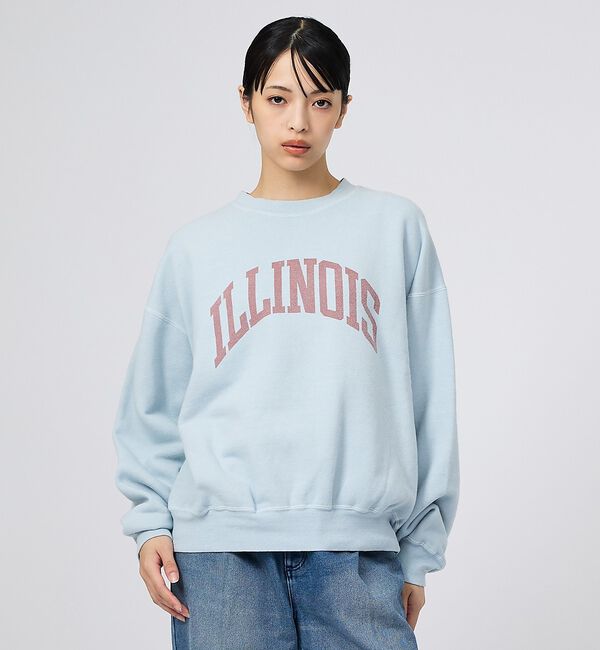 Rouge vif「【REMI RELIEF/レミレリーフ】SP加工起毛裏毛クルー（ILLINOIS」|スウェット・ジャージ|