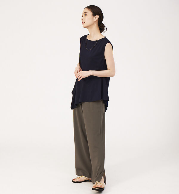 qualite「ペプラムフレアカットソー」|Tシャツ・カットソー|