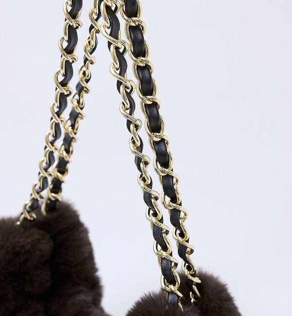 qualite「【VIOLAd&rsquo;ORO / ヴィオラドーロ】ELMO　エコファー チェーンショル」|トートバッグ|
