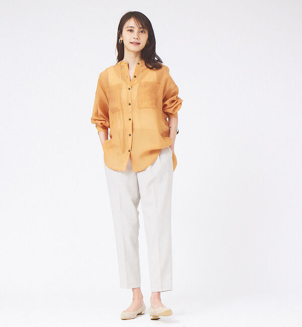abahouse mavie「シアーオーバーシャツ」|シャツ・ブラウス|