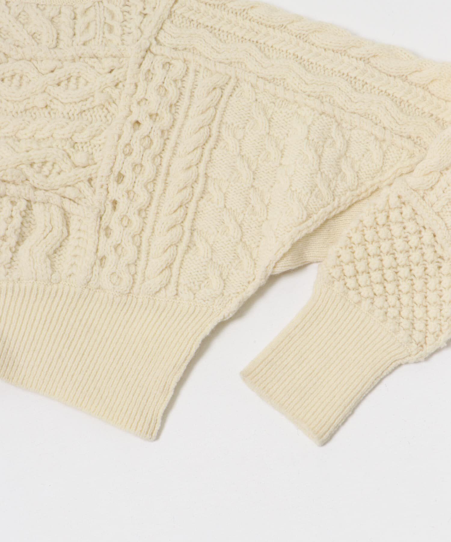 URBAN RESEARCH「CURRENTAGE　CABLE PATCH KNIT」|ニット・セーター|