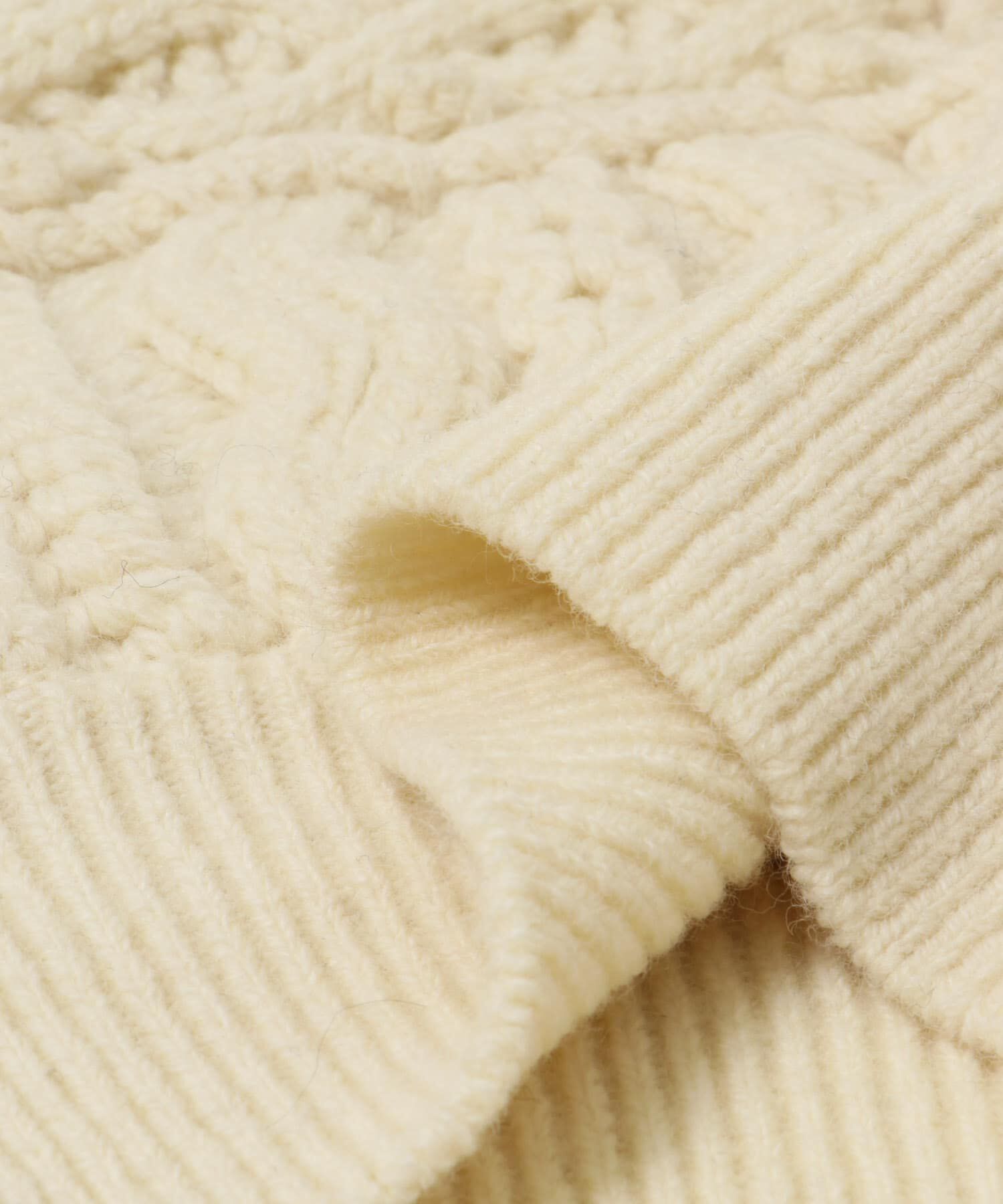 URBAN RESEARCH「CURRENTAGE　CABLE PATCH KNIT」|ニット・セーター|