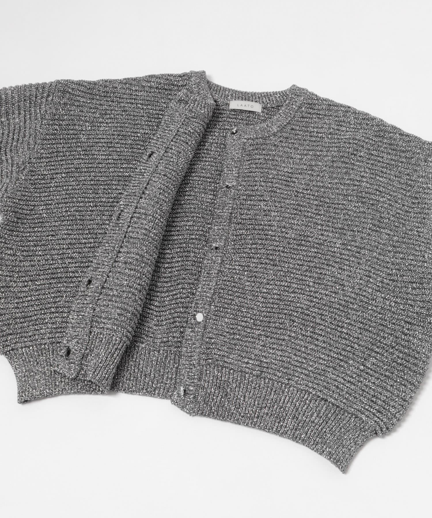 LAATO「kirakira knit cardigan」|カーディガン|