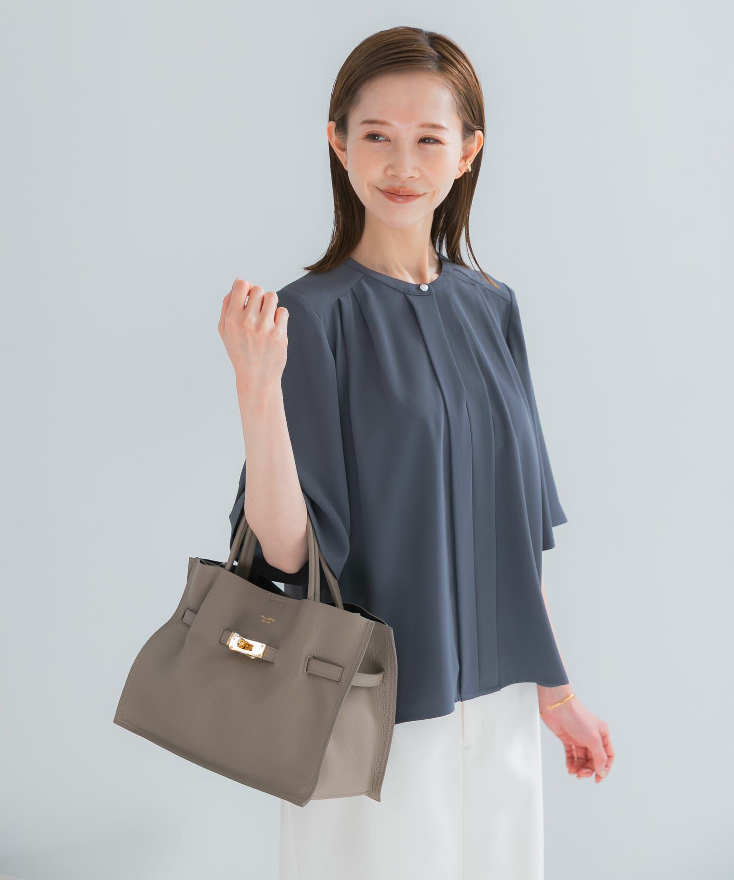 URBAN RESEARCH ROSSO「2WAYウォッシャブルフレアスリーブ ブラウス」|シャツ・ブラウス|