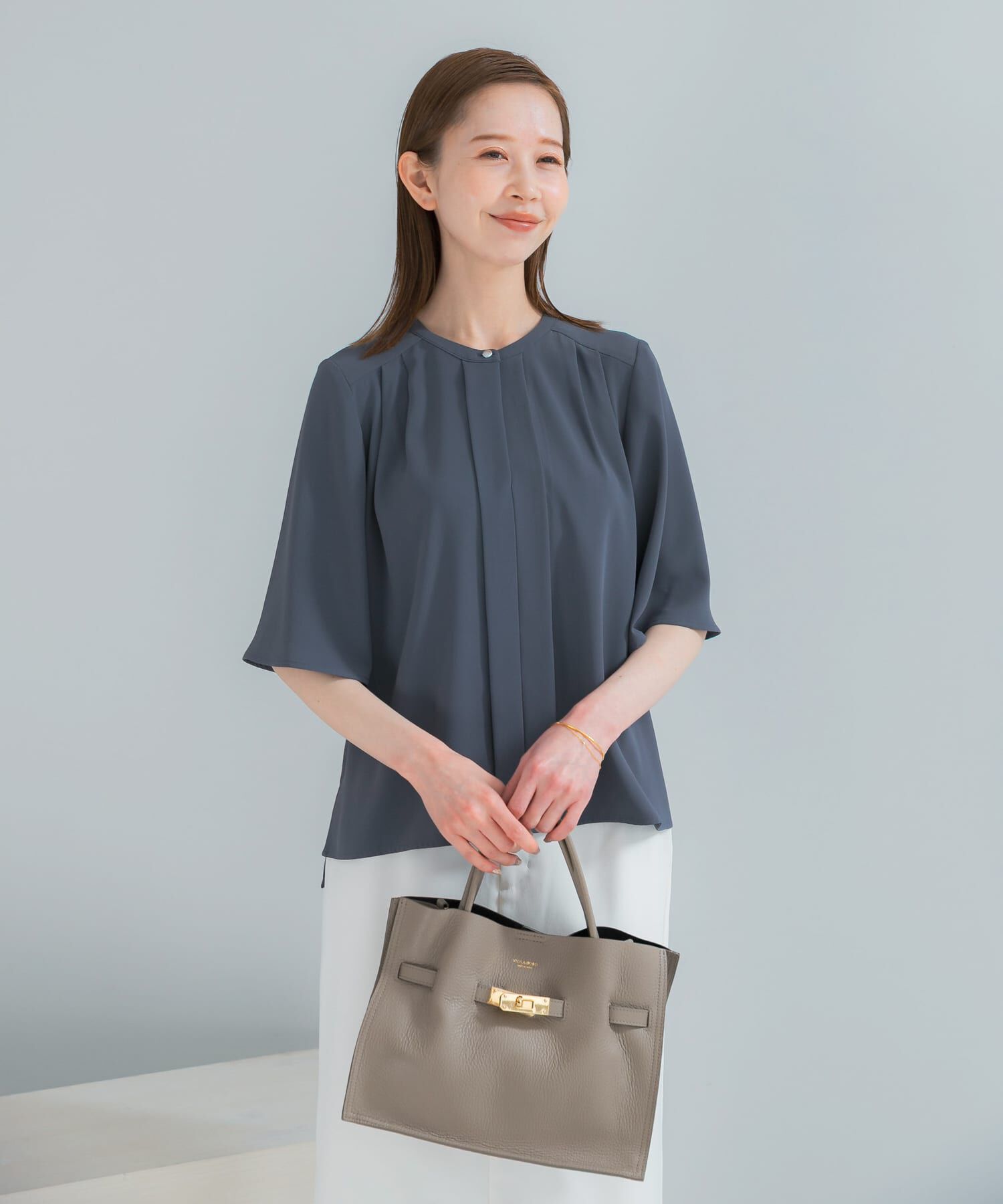 URBAN RESEARCH ROSSO「2WAYウォッシャブルフレアスリーブ ブラウス」|シャツ・ブラウス|