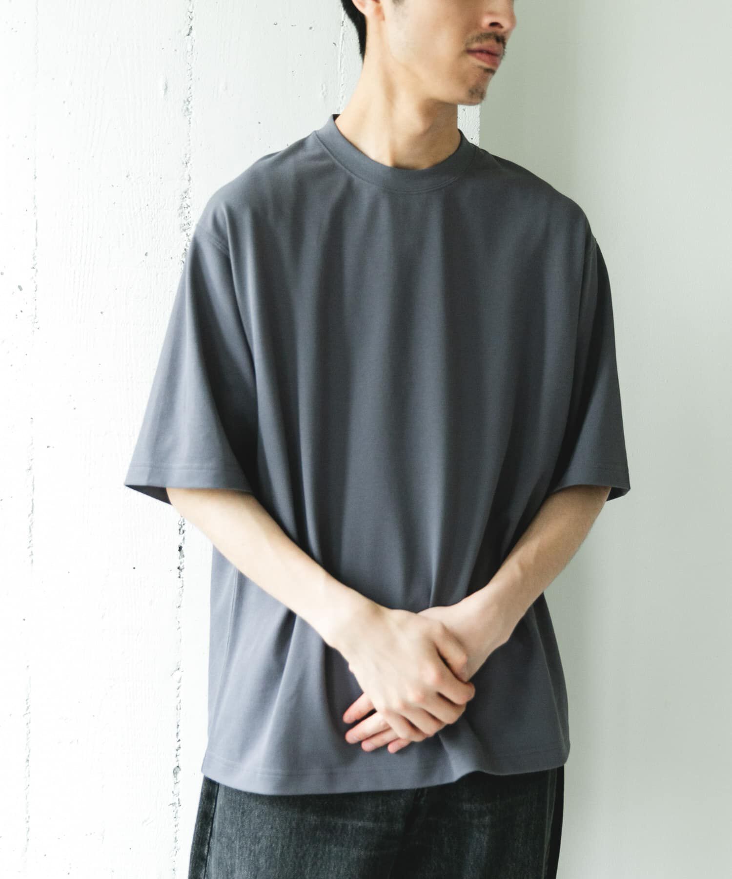 URBAN RESEARCH DOORS「ソマルティカノコ クルーネック ショートスリーブ Tシャツ」|Tシャツ・カットソー|チャコールグレー