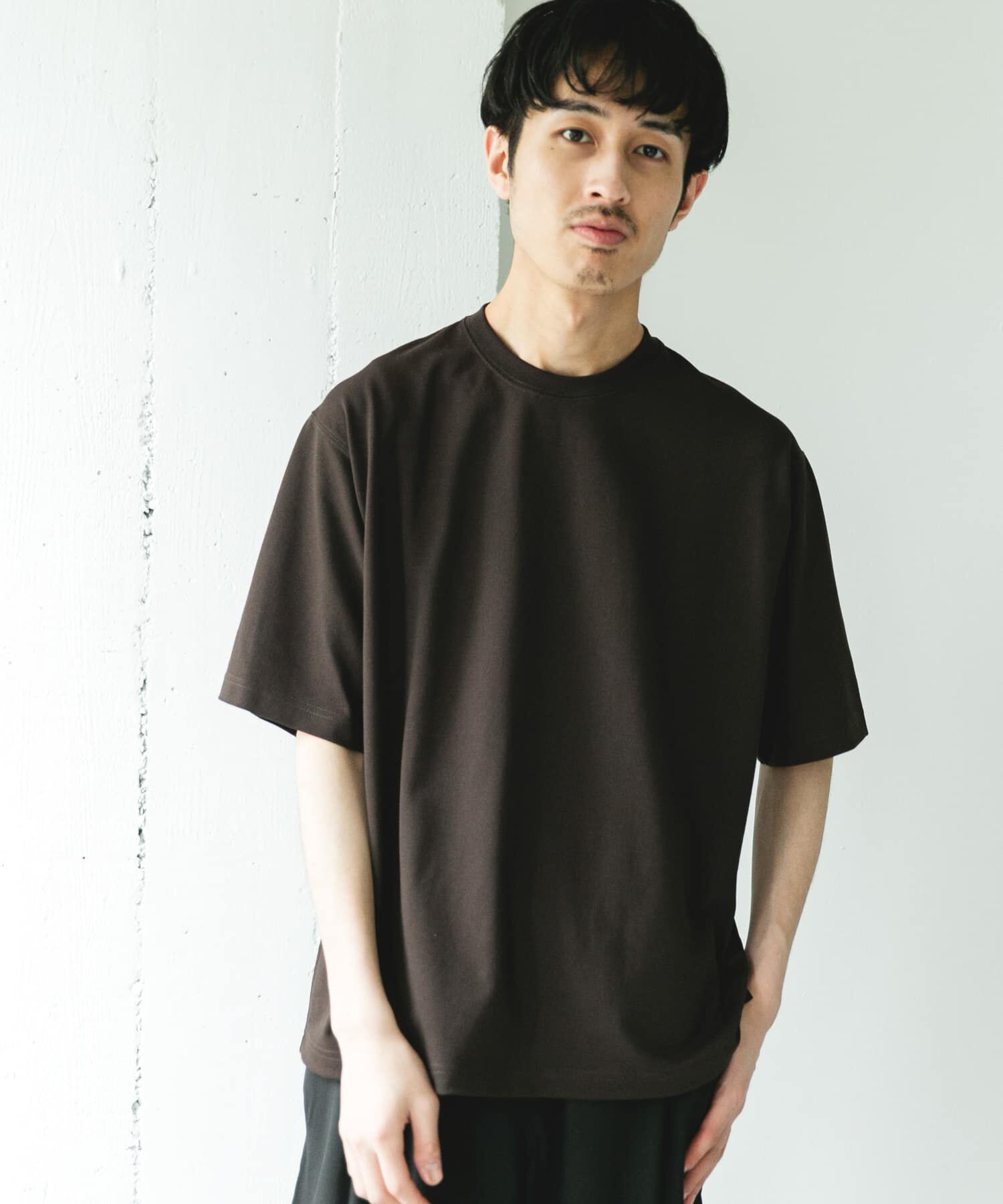 URBAN RESEARCH DOORS「ソマルティカノコ クルーネック ショートスリーブ Tシャツ」|Tシャツ・カットソー|ブラウン