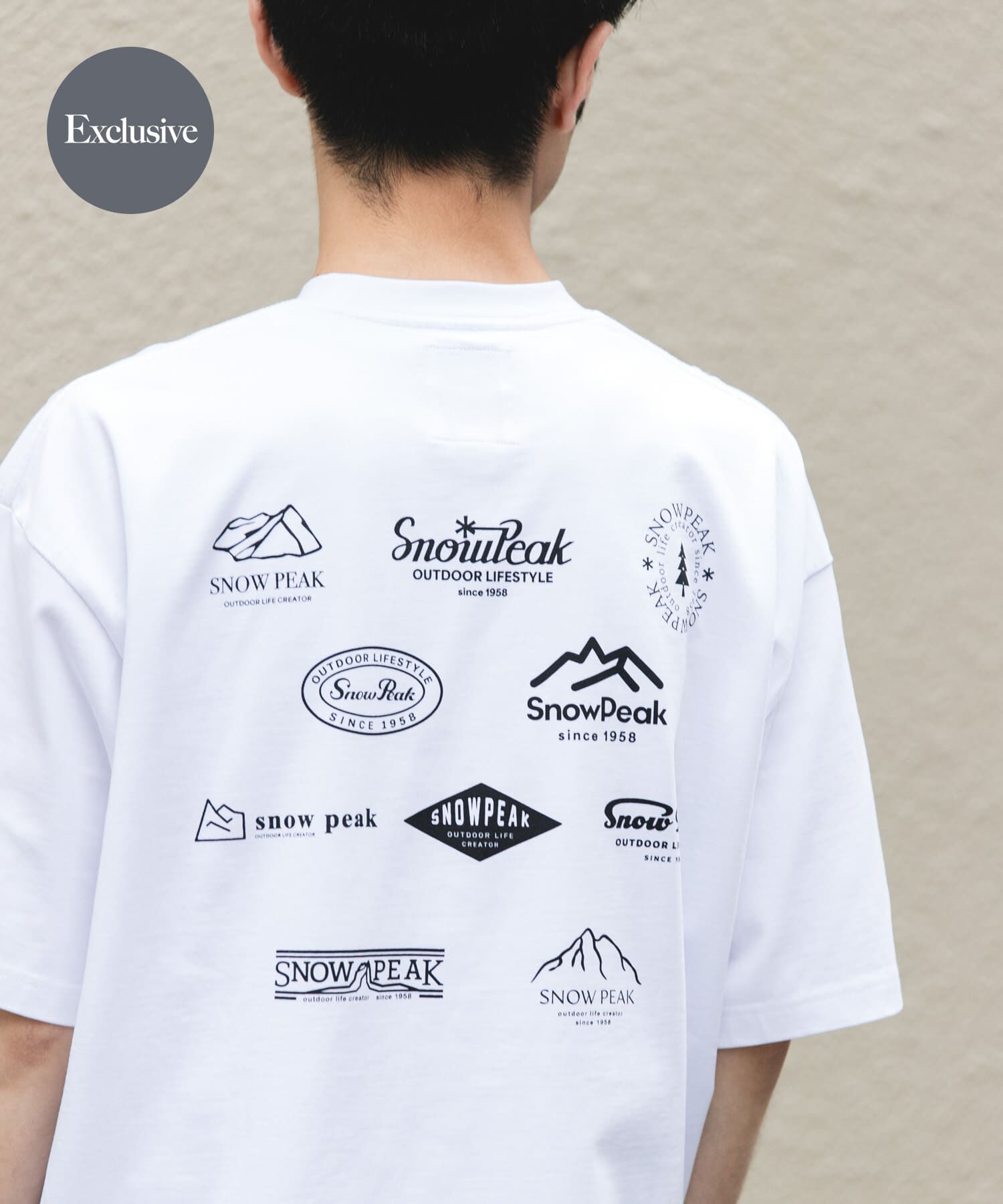 URBAN RESEARCH DOORS「『別注』Snow Peak Apparel&times;DOORS　PROTOARCHIVEPRINT T-SHIRTS」|Tシャツ・カットソー|ホワイト