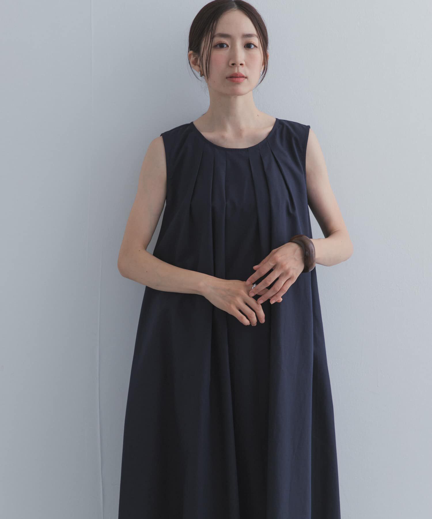URBAN RESEARCH DOORS「フロントタックノースリーブワンピース」|ワンピース|