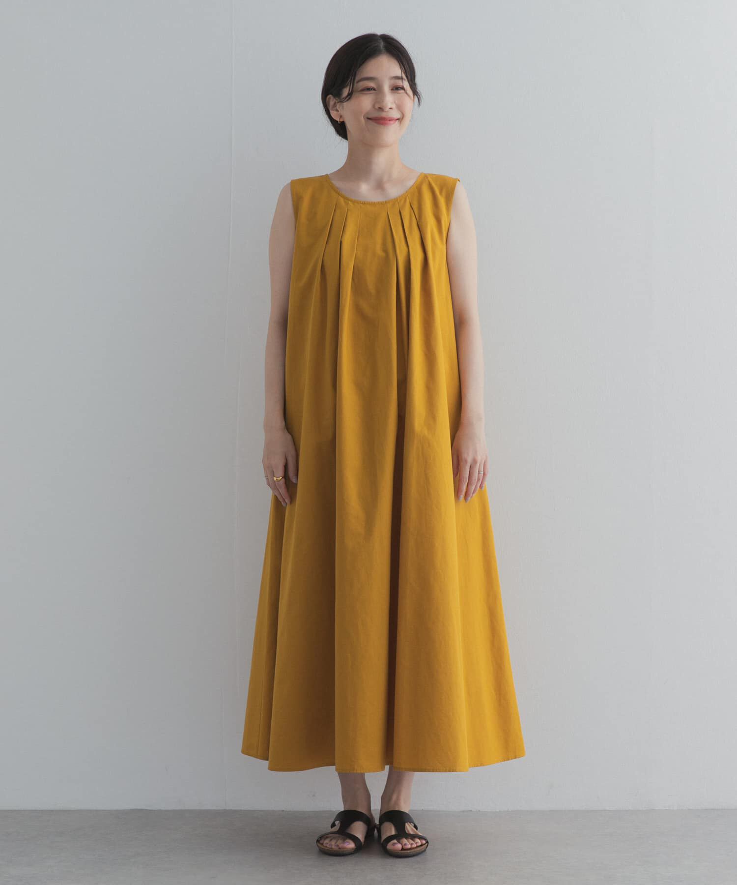 URBAN RESEARCH DOORS「フロントタックノースリーブワンピース」|ワンピース|
