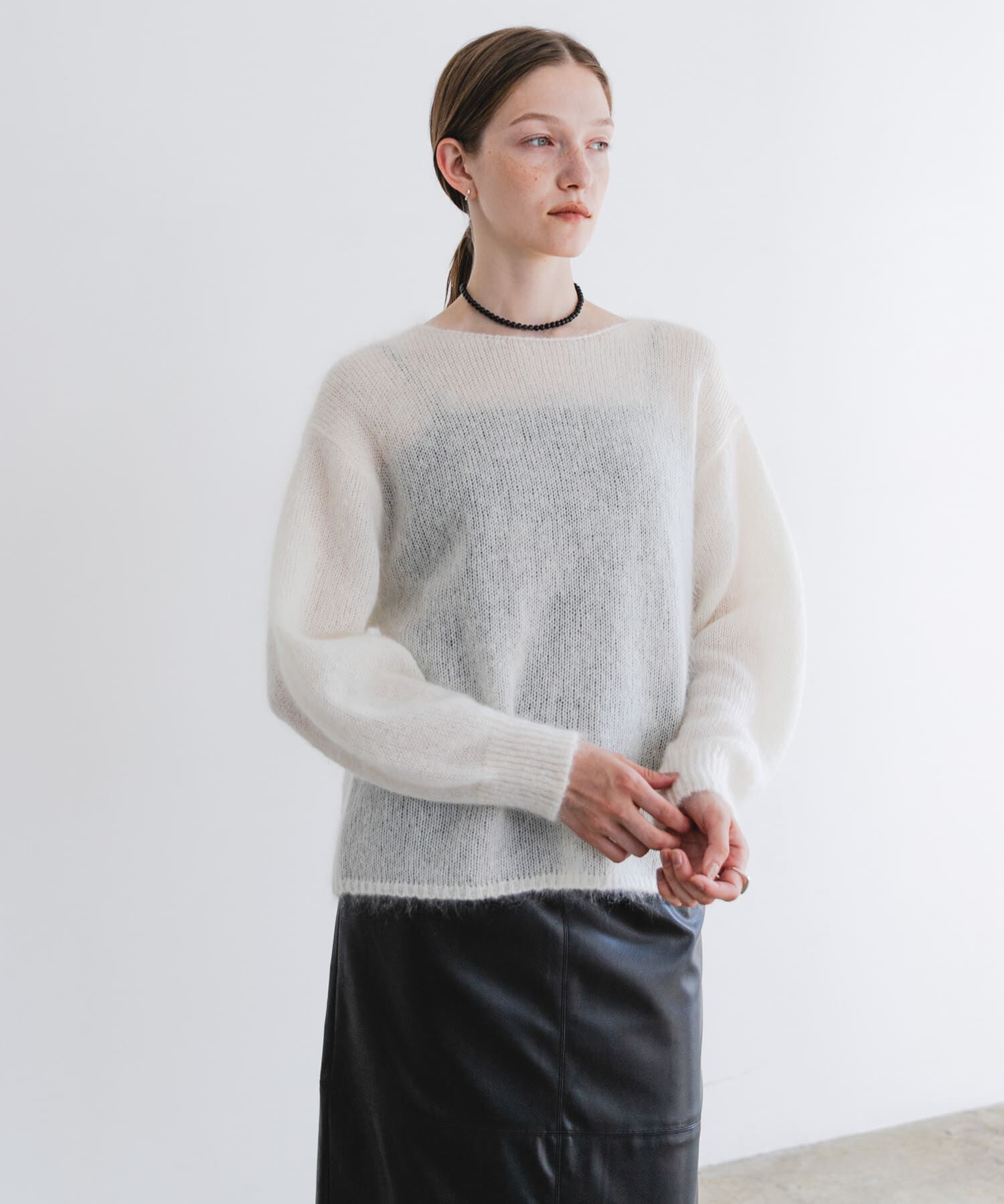 URBAN RESEARCH「『WEB/一部店舗限定カラー』ヘアリールーズニット」|ニット・セーター|