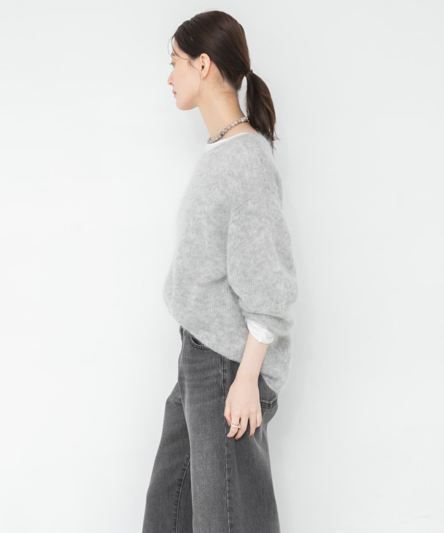 URBAN RESEARCH「『WEB/一部店舗限定カラー』ヘアリールーズニット」|ニット・セーター|