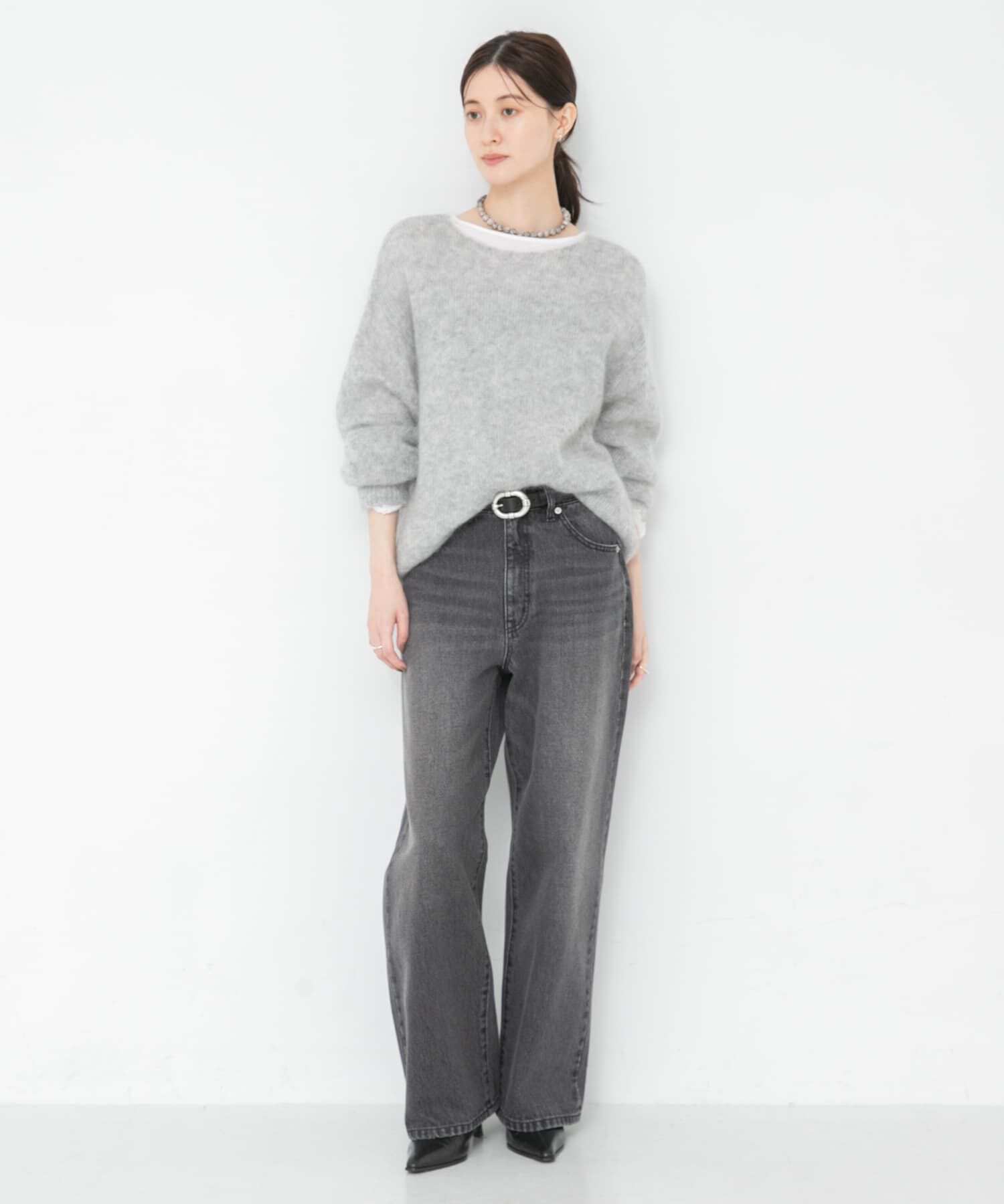 URBAN RESEARCH「『WEB/一部店舗限定カラー』ヘアリールーズニット」|ニット・セーター|