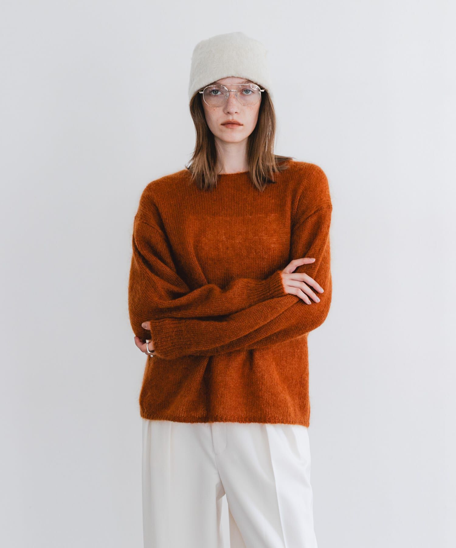 URBAN RESEARCH「『WEB/一部店舗限定カラー』ヘアリールーズニット」|ニット・セーター|
