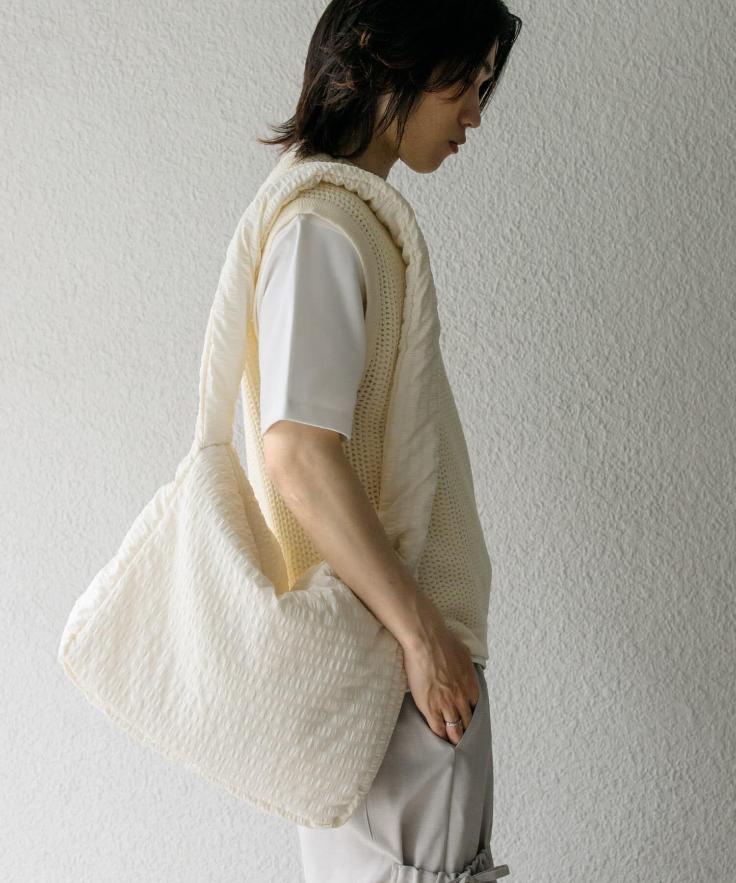 SENSE OF PLACE by URBAN RESEARCH「パデッドビッグショルダーA」|ショルダー・メッセンジャー|
