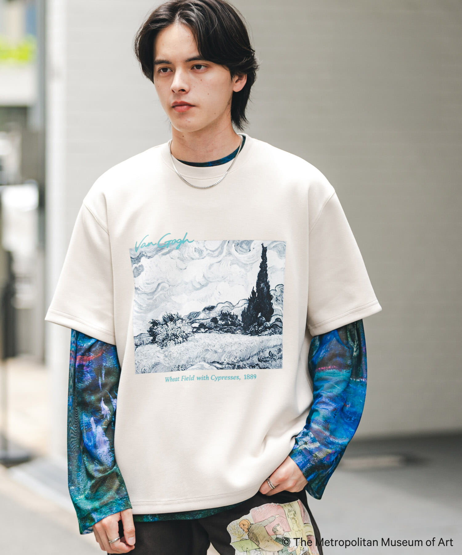 SENSE OF PLACE by URBAN RESEARCH「『別注』『イージーケア/接触冷感』The Met&times;SENSE OF PLACE　S/S T-SHIRTS(Gogh)B」|Tシャツ・カットソー|