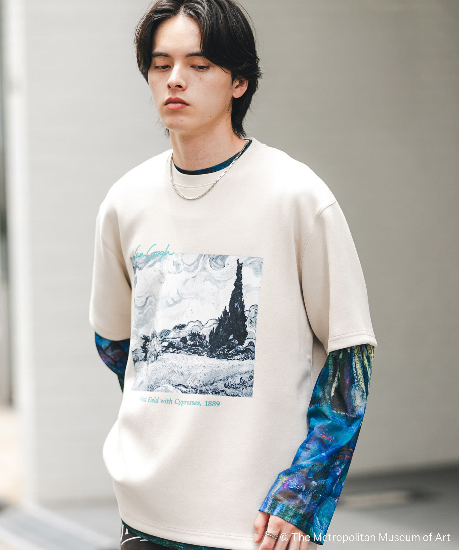 SENSE OF PLACE by URBAN RESEARCH「『別注』『イージーケア/接触冷感』The Met&times;SENSE OF PLACE　S/S T-SHIRTS(Gogh)B」|Tシャツ・カットソー|