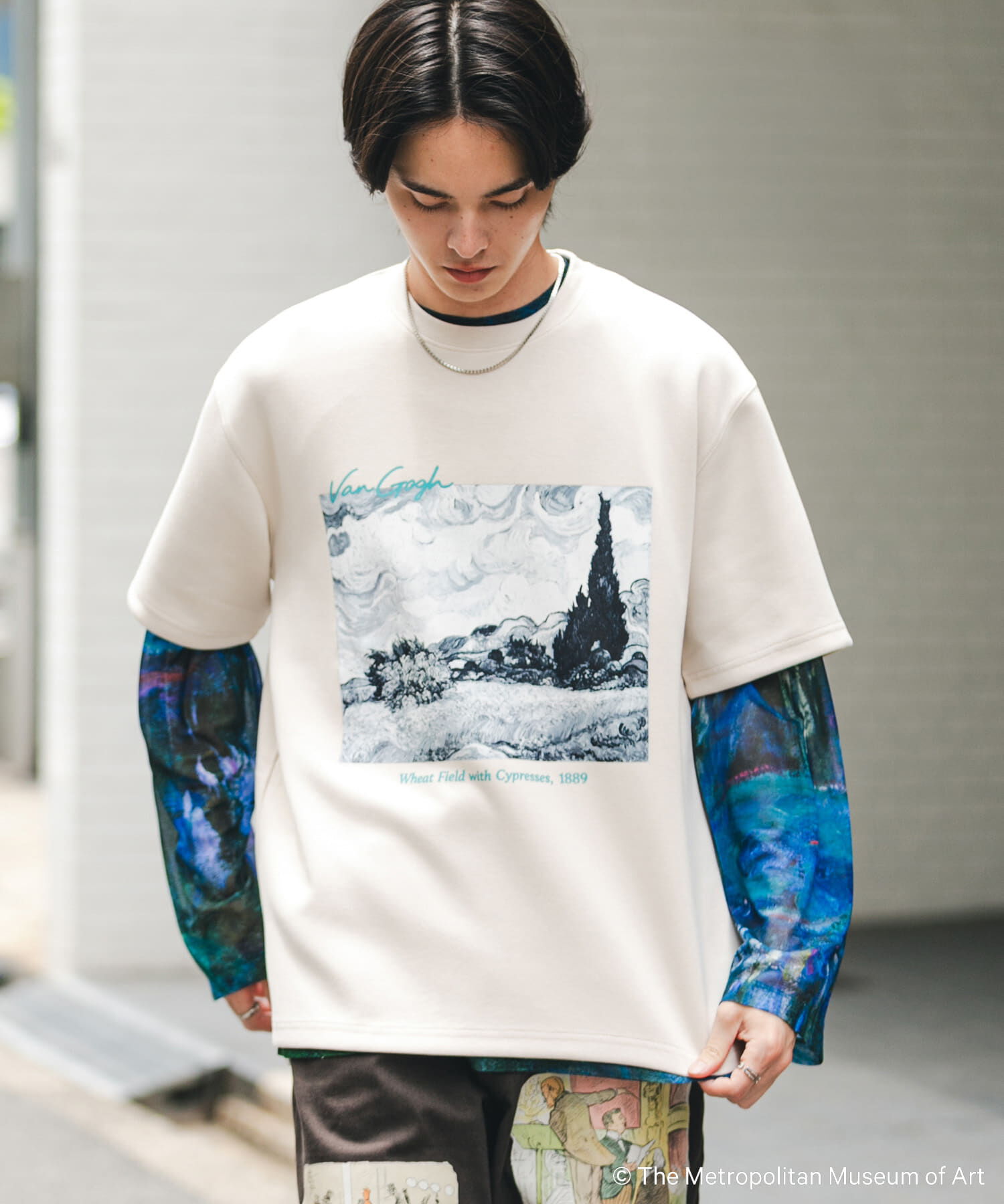 SENSE OF PLACE by URBAN RESEARCH「『別注』『イージーケア/接触冷感』The Met&times;SENSE OF PLACE　S/S T-SHIRTS(Gogh)B」|Tシャツ・カットソー|