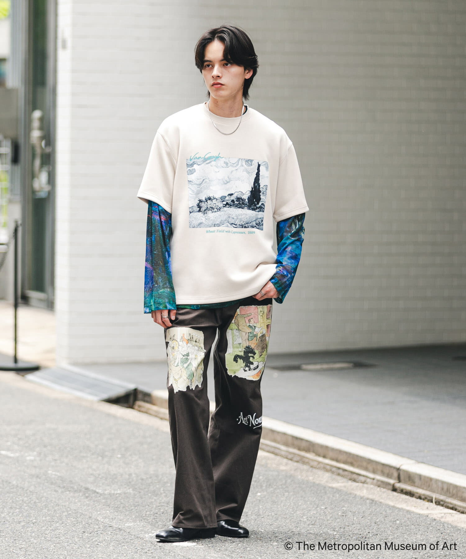 SENSE OF PLACE by URBAN RESEARCH「『別注』『イージーケア/接触冷感』The Met&times;SENSE OF PLACE　S/S T-SHIRTS(Gogh)B」|Tシャツ・カットソー|