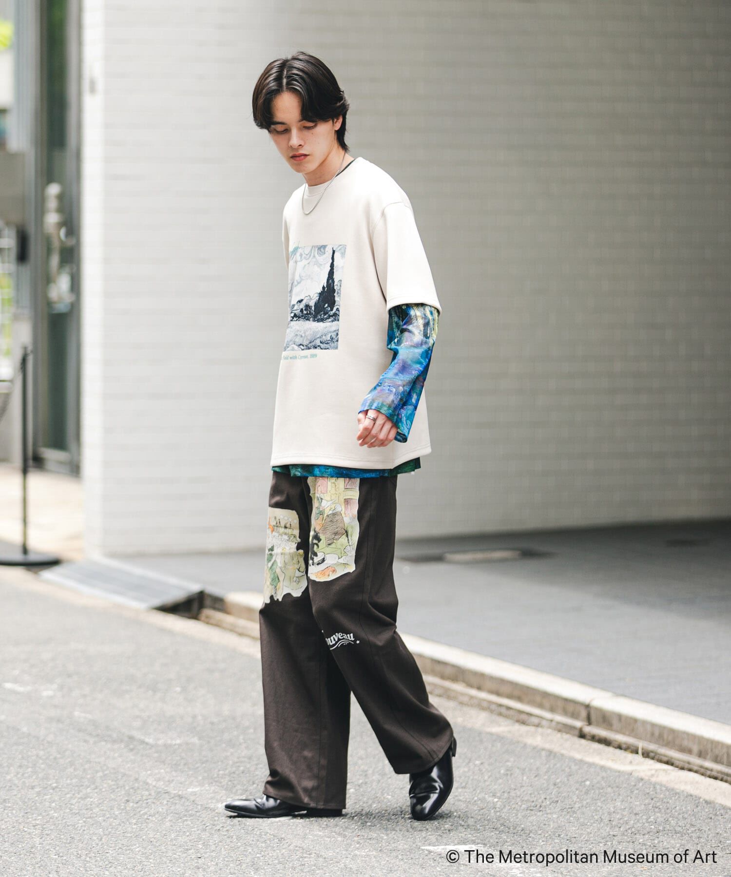 SENSE OF PLACE by URBAN RESEARCH「『別注』『イージーケア/接触冷感』The Met&times;SENSE OF PLACE　S/S T-SHIRTS(Gogh)B」|Tシャツ・カットソー|