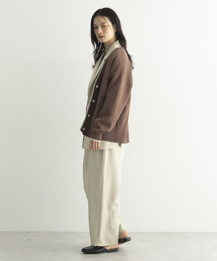 GARAGE OF GOOD CLOTHING「配色リブダブルジャガードカーディガン」|カーディガン|