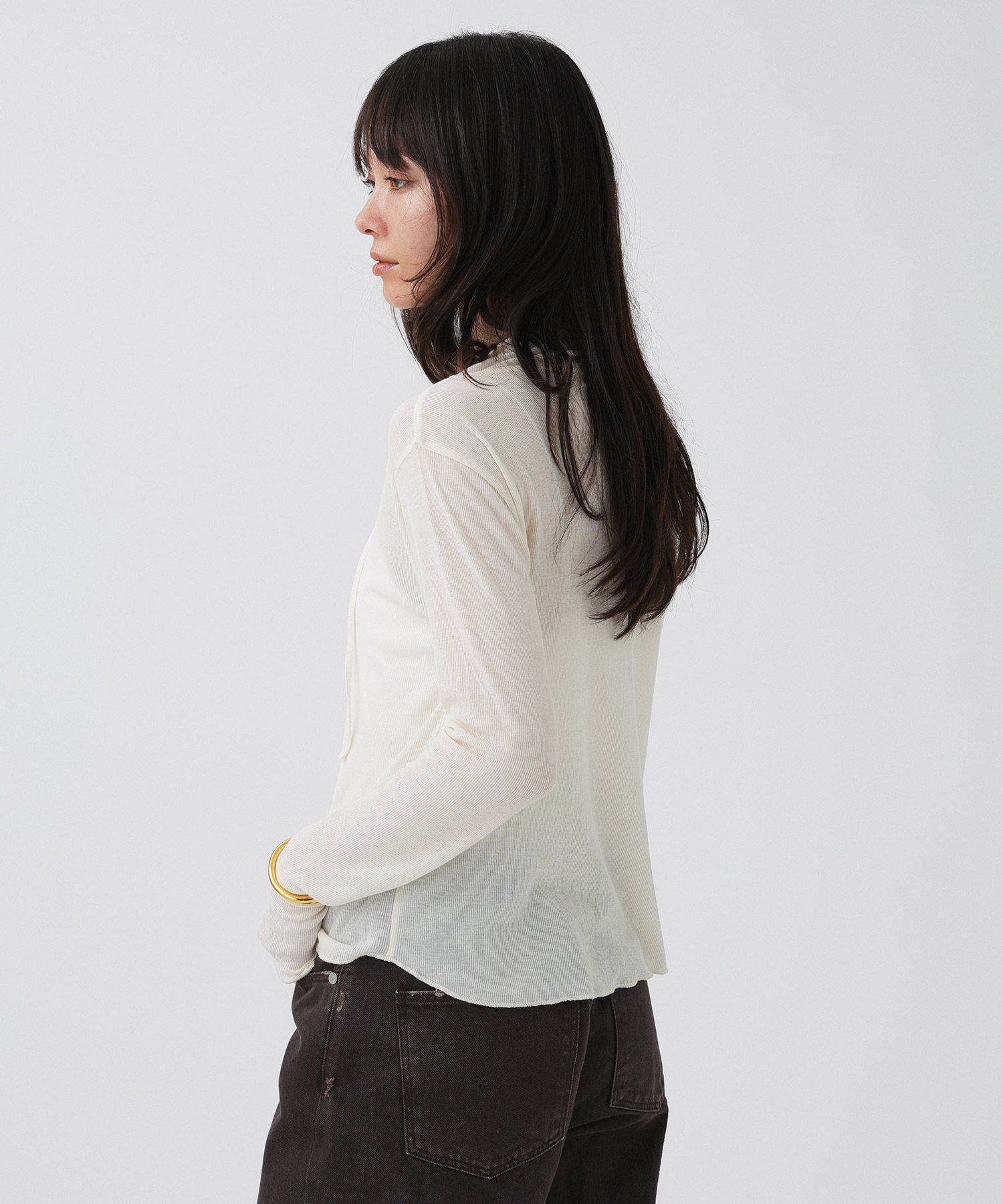 BABYLONE「【81BRANCA / GENSEI&times;BABYLONE】シアーカーディガン」|カーディガン|