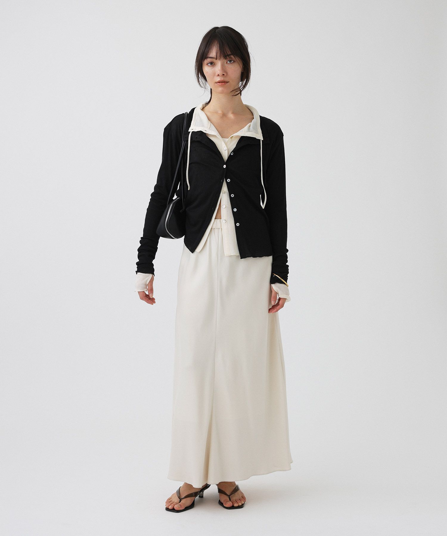 BABYLONE「【81BRANCA / GENSEI&times;BABYLONE】シアーカーディガン」|カーディガン|