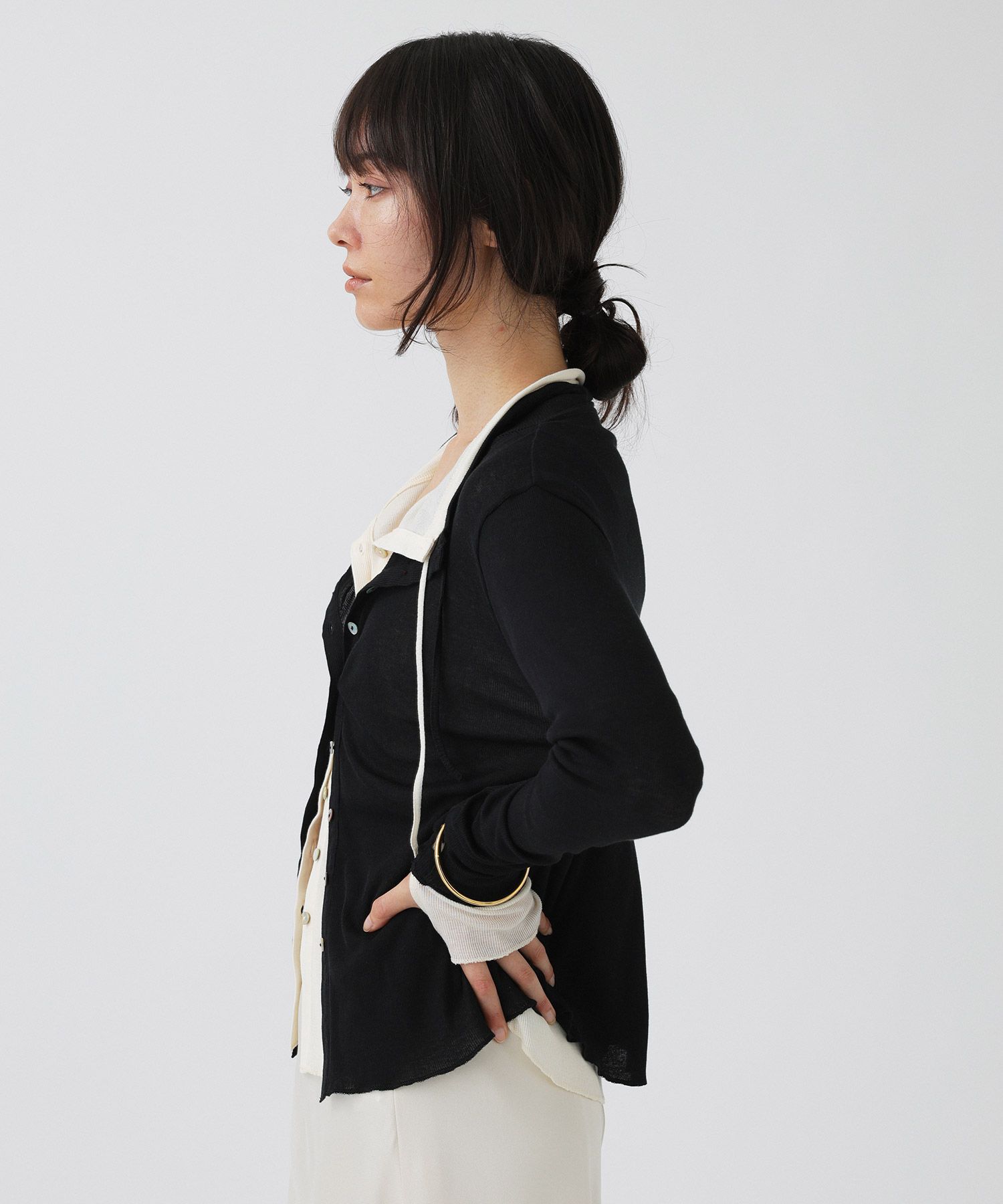 BABYLONE「【81BRANCA / GENSEI&times;BABYLONE】シアーカーディガン」|カーディガン|