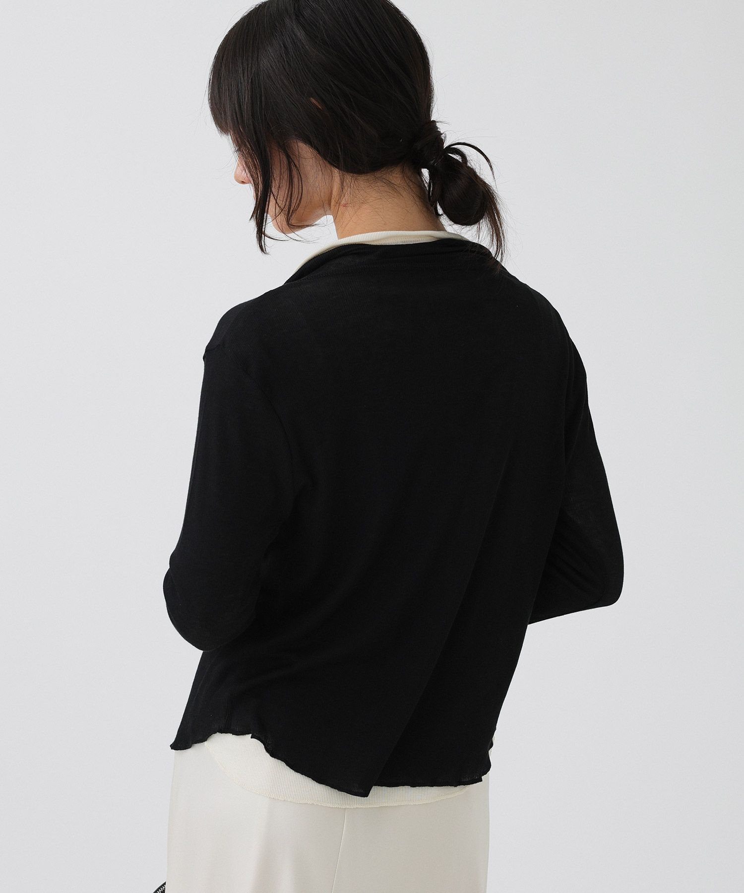 BABYLONE「【81BRANCA / GENSEI&times;BABYLONE】シアーカーディガン」|カーディガン|