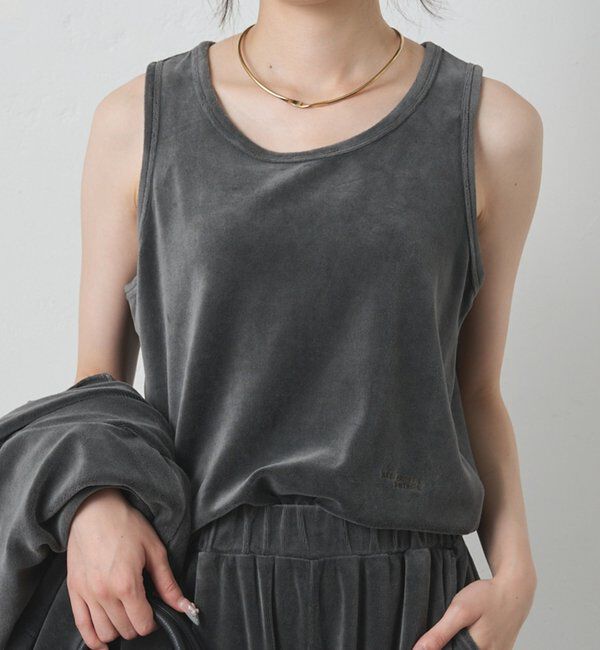  「ピグメントベロアタンクトップ」|タンクトップ|