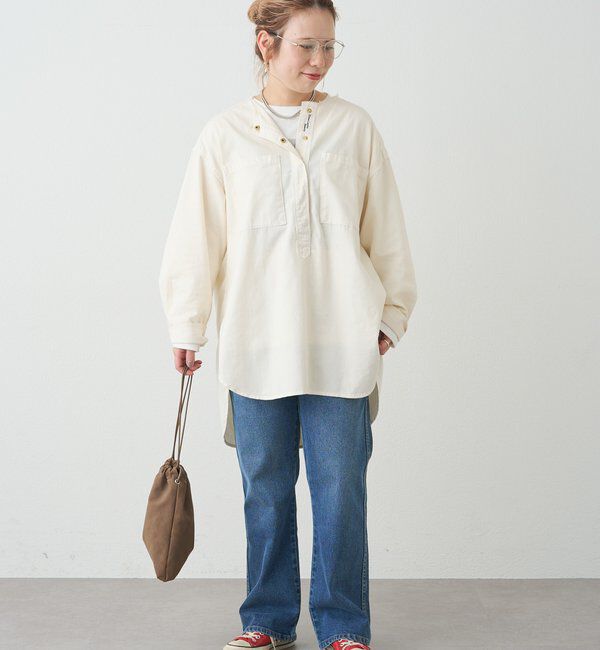  「【＠yns628企画】ワンポイントロゴチュニックシャツ」|プルオーバー|