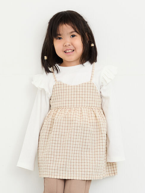 Samansa Mos2 Lagom「チェックキャミチュニック」|シャツ・ブラウス|
