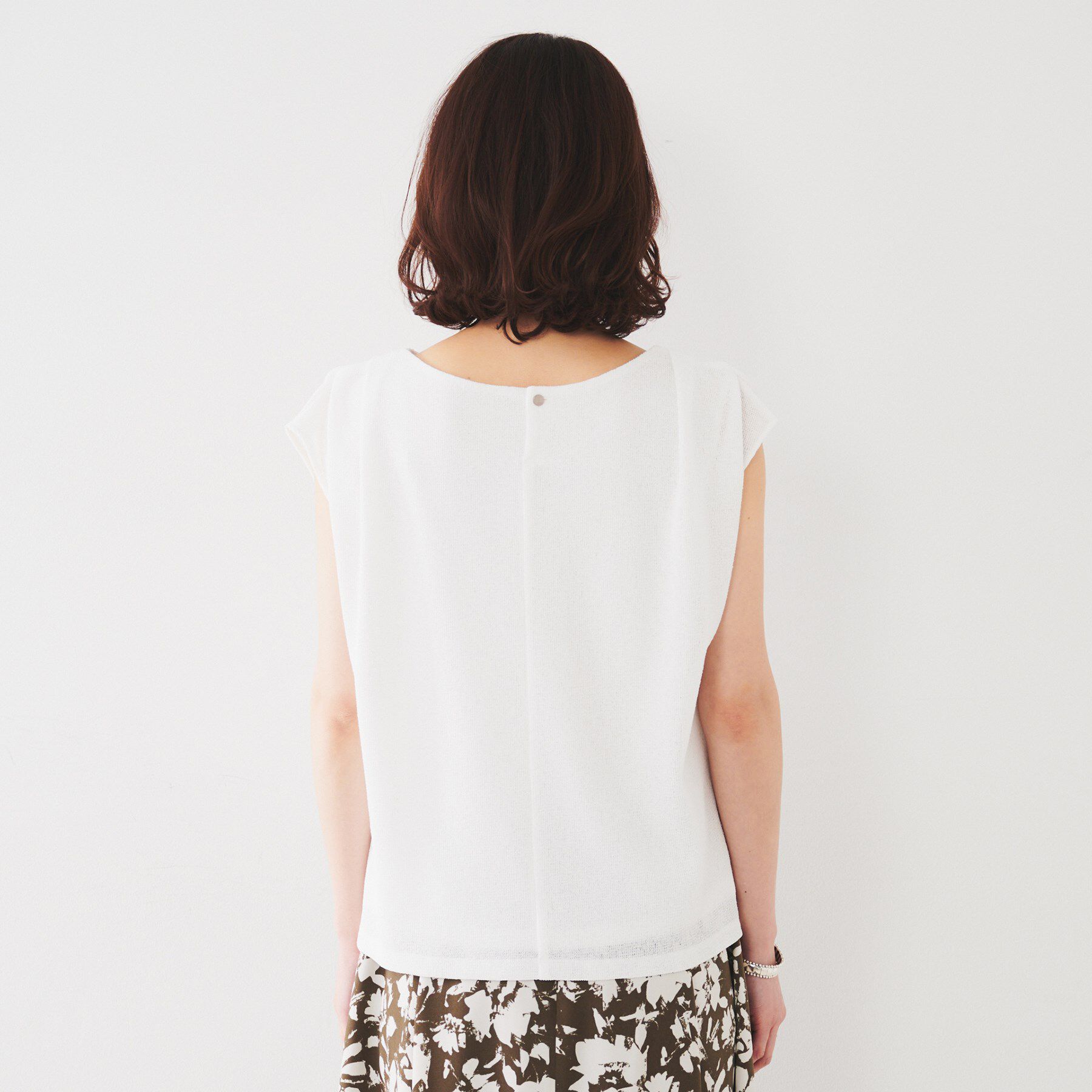 UNTITLED「【ジャージ素材】インナードッキングシアーカットソー」|Tシャツ・カットソー|
