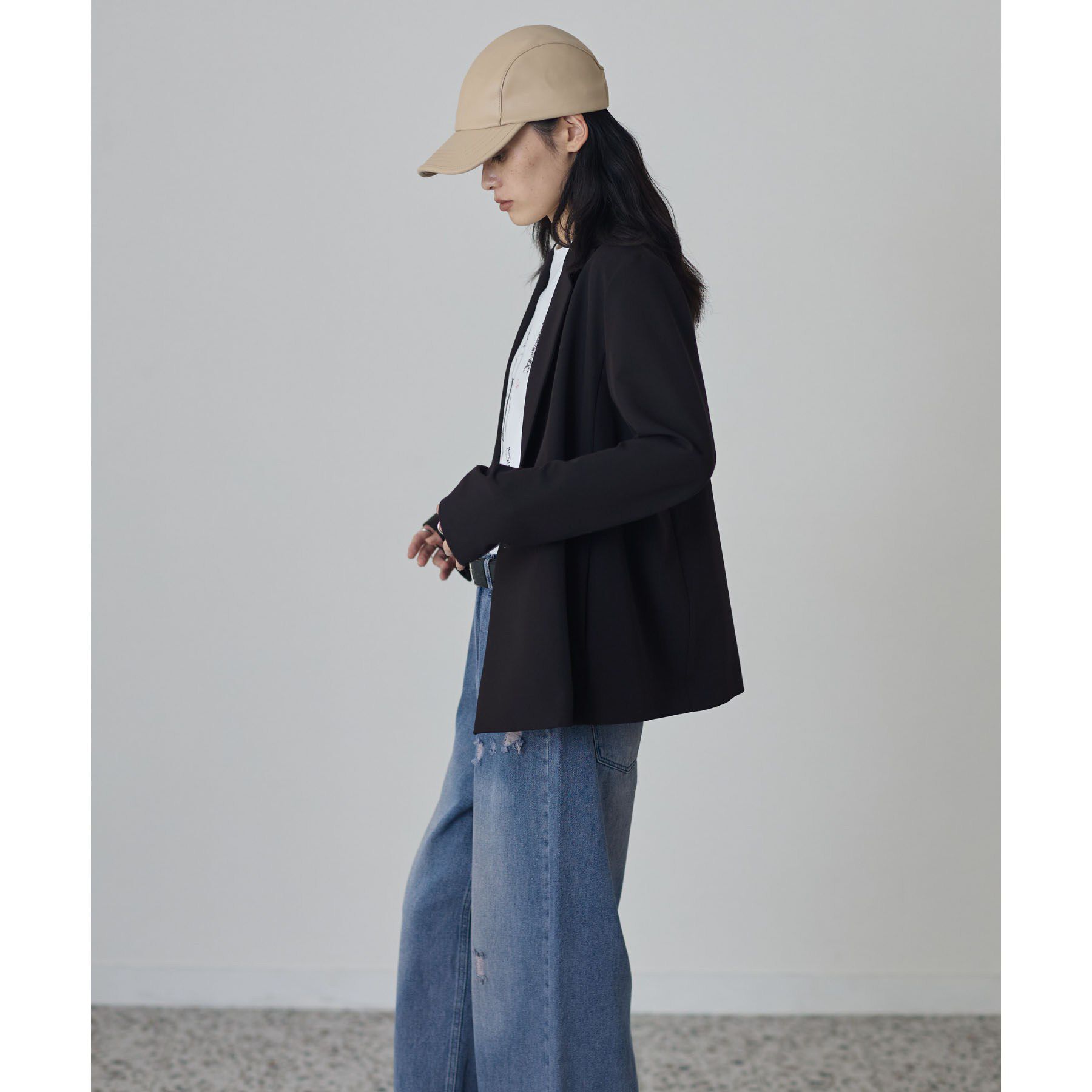 GALLEST「Comfy Set Up｜ダブルブレストイージージャケット【セットアップ対応／通勤／カセット服】」|テーラードジャケット|
