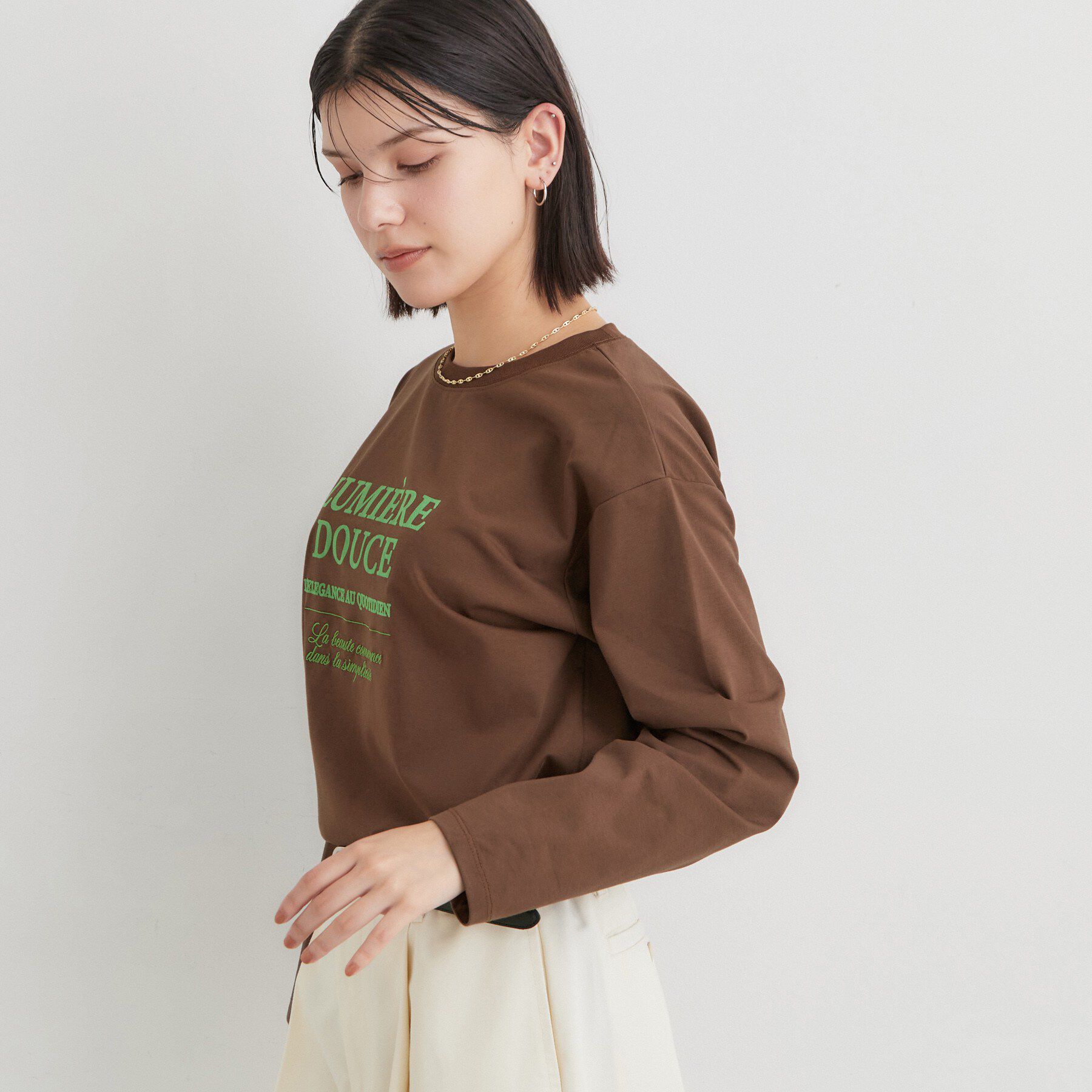 THE SHOP TK「ロゴ＆フォトアソートロンT」|Tシャツ・カットソー|