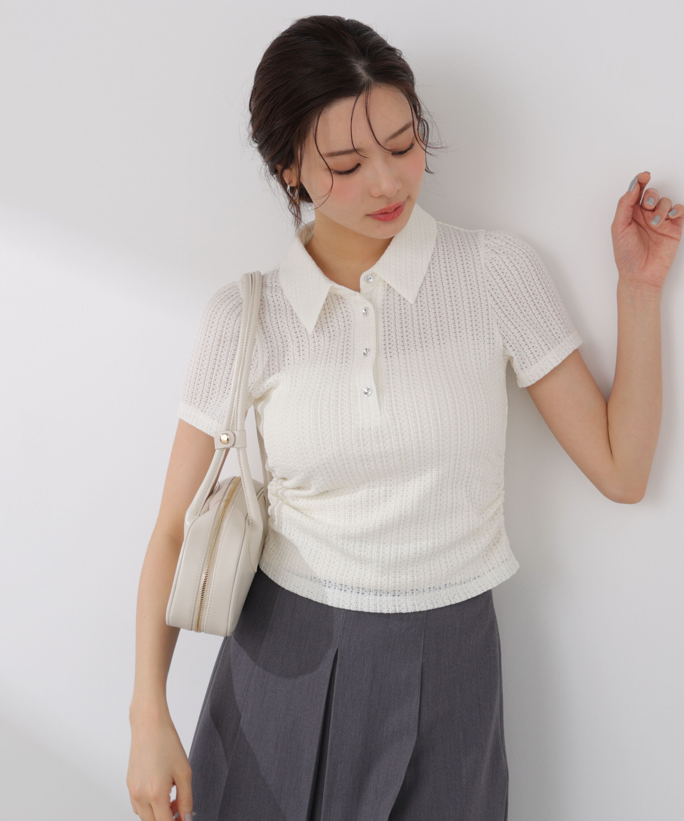 PROPORTION BODY DRESSING「〈EDIT COLOGNE〉レーススキッパートップス」|Tシャツ・カットソー|
